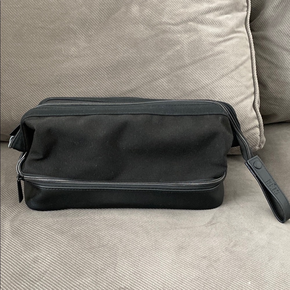 BEIS Black Dopp Kit Travel Bag